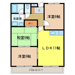 リトルバレイC棟の物件間取画像